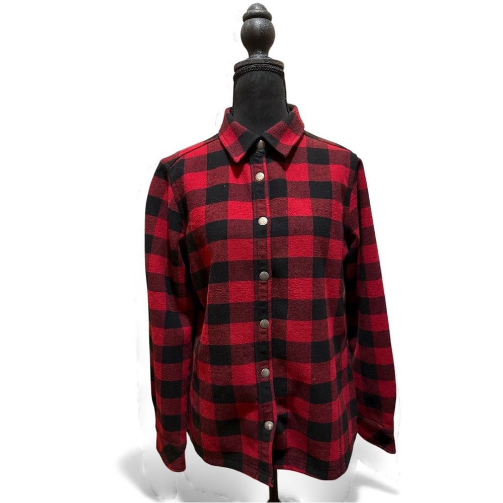 NWOT Orvis Red and Black Fleece-lined Women’s Flannel